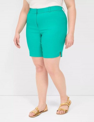 Σορτσ γυναικεια Lane Bryant 4-Season Bermuda ανοιχτο τυρκουάζ | VUG9966OG