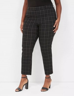 Παντελονι γυναικεια Lane Bryant 4-Season Slim Ankle κρέμα μπλε | ZYG7728GZ