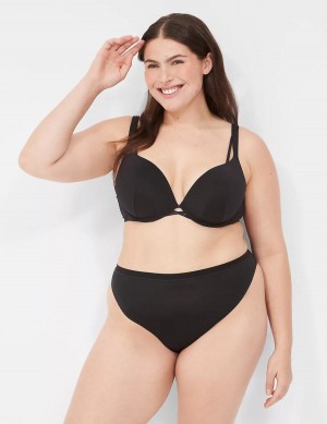 Μπραλέτες γυναικεια Lane Bryant Boost Plunge μαυρα | OAM2450JD