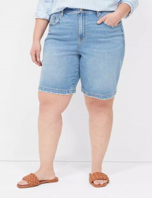 Σορτσ γυναικεια Lane Bryant Boyfriend Fit Bermuda Jean μπλε | GCL10026RP