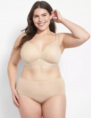 Μπραλέτες γυναικεια Lane Bryant Comfort Bliss Lightly Lined Full Coverage Μπεζ | GCU4285FF