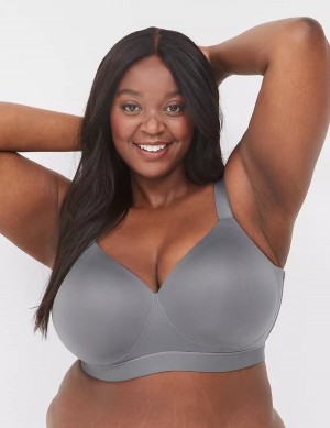 Μπραλέτες γυναικεια Lane Bryant Comfort Bliss No-Wire Lounge σκούρο γκρι | TTK3810XK