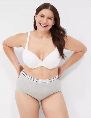 Κιλότα γυναικεια Lane Bryant Cotton Full With Wide Waistband γκρι | KOG8586ED