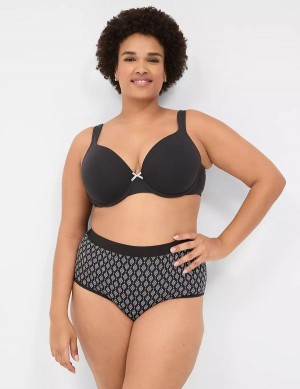 Κιλότα γυναικεια Lane Bryant Cotton Full With Wide Waistband μαυρα | RJV9940AJ