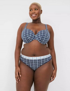 Στριγκάκι γυναικεια Lane Bryant Cotton With Wide Waistband μπλε | AZE2331IK