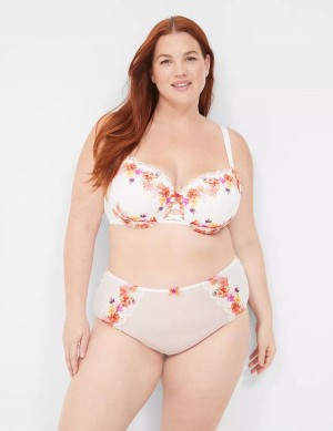 Κιλότα γυναικεια Lane Bryant Digital Print Lace ασπρα | EYD974LY