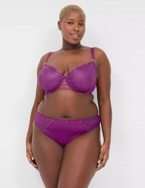 Κιλότα γυναικεια Lane Bryant Embroidered French μωβ | ZKD7148JB