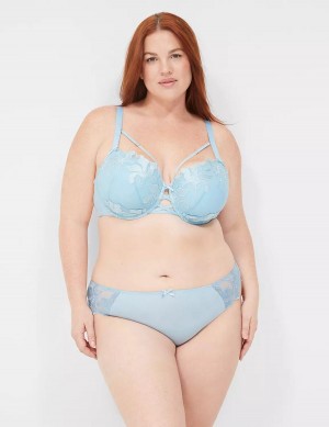 Στριγκάκι γυναικεια Lane Bryant Embroidered μπλε | FQL1887RS