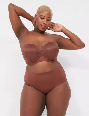 Κιλότα γυναικεια Lane Bryant Invisible Edge Full σοκολάτα | NKD7111UN