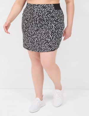 Σορτσ γυναικεια Lane Bryant LIVI Knit μαυρα | QBA1477HT