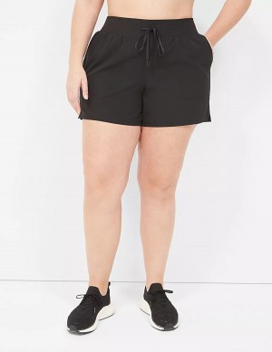 Σορτσ γυναικεια Lane Bryant LIVI Stretch Woven μαυρα | SZH506UD