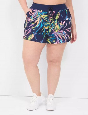 Σορτσ γυναικεια Lane Bryant LIVI Stretch Woven σκουρο μπλε Πολύχρωμο | AJX9873BV