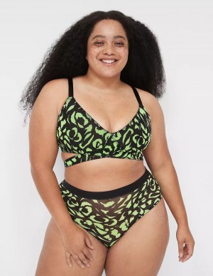 Μπραλέτες γυναικεια Lane Bryant Mesh Crossover Strappy πρασινο | XAI7937LM