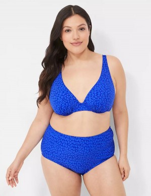 Κιλότα γυναικεια Lane Bryant Mid-Rise Swim μπλε | DGA5669AE