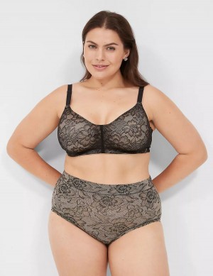 Μπραλέτες γυναικεια Lane Bryant No-Wire with Lace μαυρα | SWT5013ST