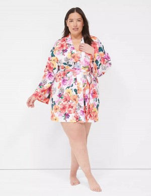 Μπουρνούζι γυναικεια Lane Bryant Printed Microfiber πορτοκαλι Πολύχρωμο | XEF199WK