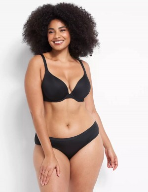 Μπραλέτες γυναικεια Lane Bryant Smooth Boost Plunge μαυρα | WSQ7237CW