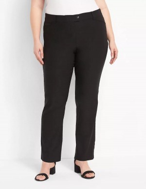 Παντελονι γυναικεια Lane Bryant Straight Leg 4-Season μαυρα | BLH5082SI