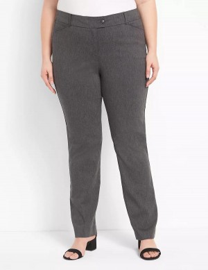 Παντελονι γυναικεια Lane Bryant Straight Leg 4-Season γκρι | SLE3939JV