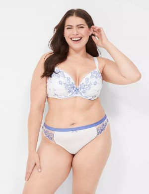 Στριγκάκι γυναικεια Lane Bryant Stretch Lace ασπρα | BDY391VI