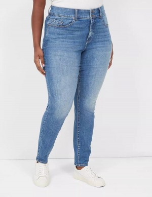 Τζιν γυναικεια Lane Bryant Tighter Tummy High-Rise Skinny μπλε | DYR487AJ