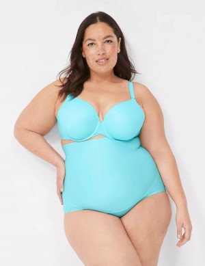 Μπραλέτες γυναικεια Lane Bryant Totally Smooth Lightly Lined Full Coverage τυρκουάζ | GRC9887QZ