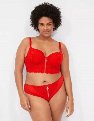 Σουτιέν Μπαλκονέτ γυναικεια Lane Bryant Boost Longline κοκκινα | DAA5882TT