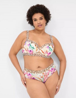 Σουτιέν Μπαλκονέτ γυναικεια Lane Bryant Comfort Bliss Lightly Lined ασπρα Πολύχρωμο | PJW1365AV