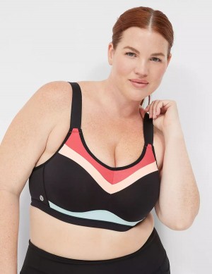 Αθλητικο Σουτιεν γυναικεια Lane Bryant LIVI High-Impact Wicking Underwire μαυρα | GCD681KA