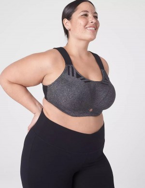 Αθλητικο Σουτιεν γυναικεια Lane Bryant LIVI Max Support Wicking Underwire γκρι | TVB4848MK