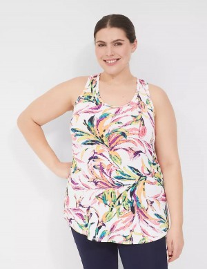 Μπλουζακια Αμανικα γυναικεια Lane Bryant LIVI Scoop-Neck Wicking Racerback Πολύχρωμο | SZG3819LV