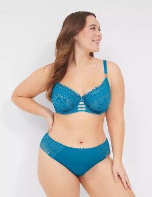 Σουτιέν Μπαλκονέτ γυναικεια Lane Bryant Lace Unlined μπλε | MEW1560IU