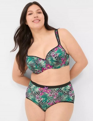 Σουτιέν Μπαλκονέτ γυναικεια Lane Bryant Smooth Lightly Lined πρασινο Πολύχρωμο | PGD1764CS