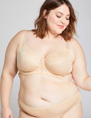 Σουτιέν Μπαλκονέτ γυναικεια Lane Bryant Unlined with Lace Μπεζ | VXM1044AE