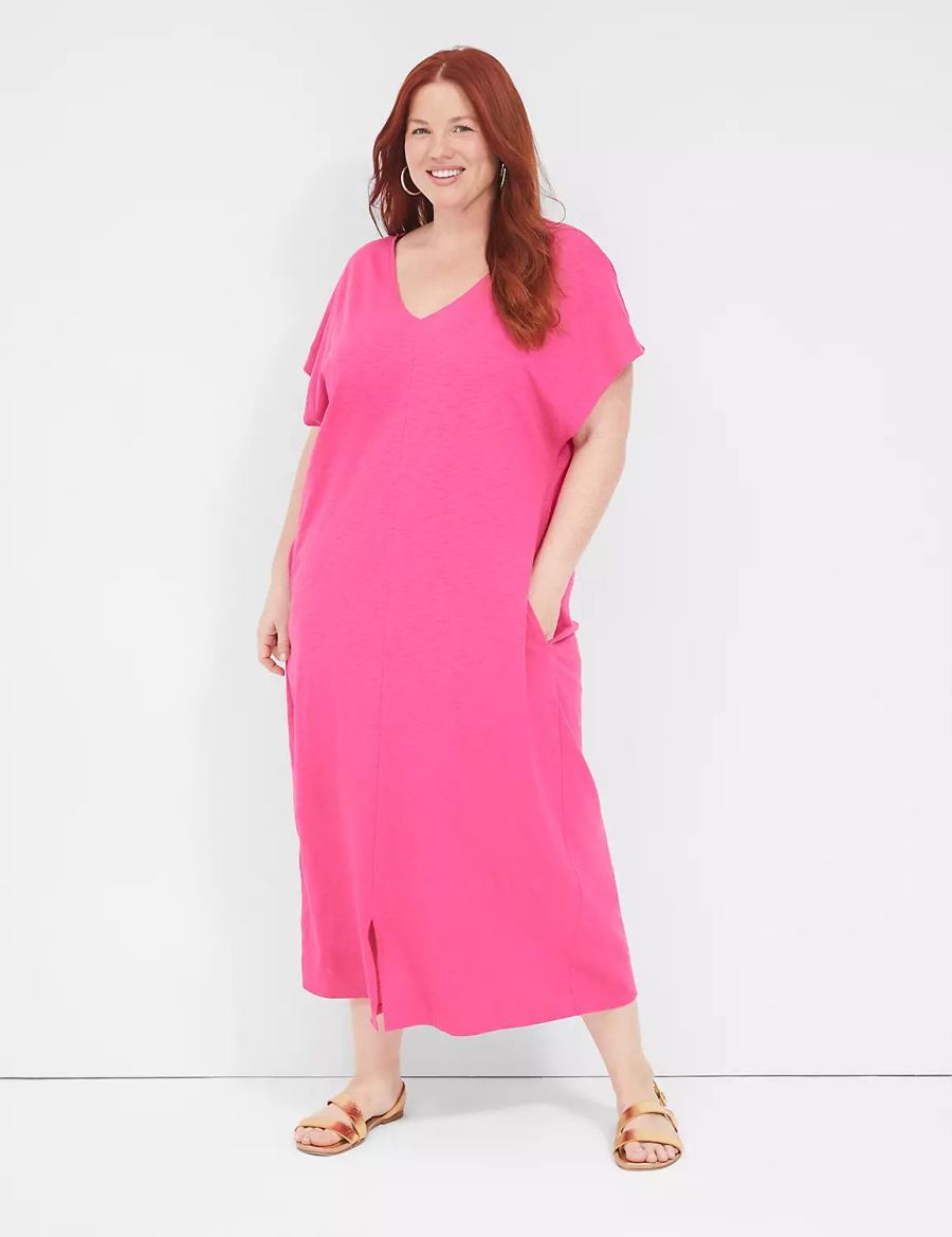 Cover Ups γυναικεια Lane Bryant Knit Dolman Maxi μωβ | XZZ9133PH