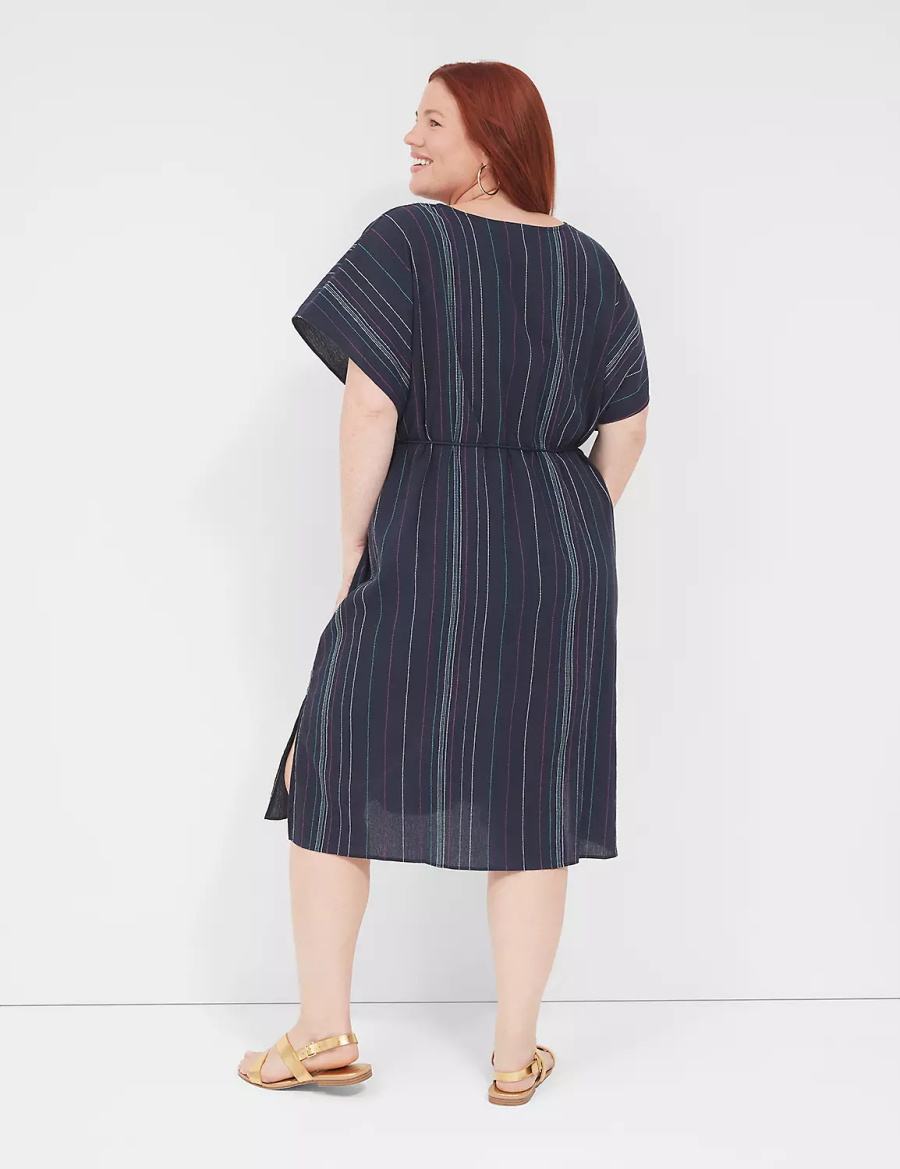 Cover Ups γυναικεια Lane Bryant Woven Dolman μπλε | FPH2567SL