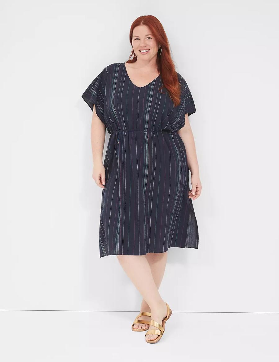 Cover Ups γυναικεια Lane Bryant Woven Dolman μπλε | FPH2567SL