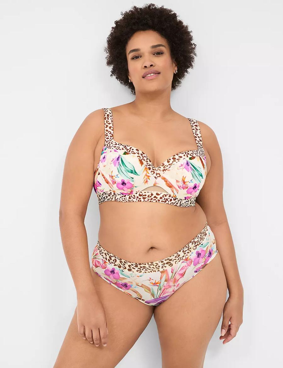 Hipster Panty γυναικεια Lane Bryant Comfort Bliss ασπρα Πολύχρωμο | HUJ975LY