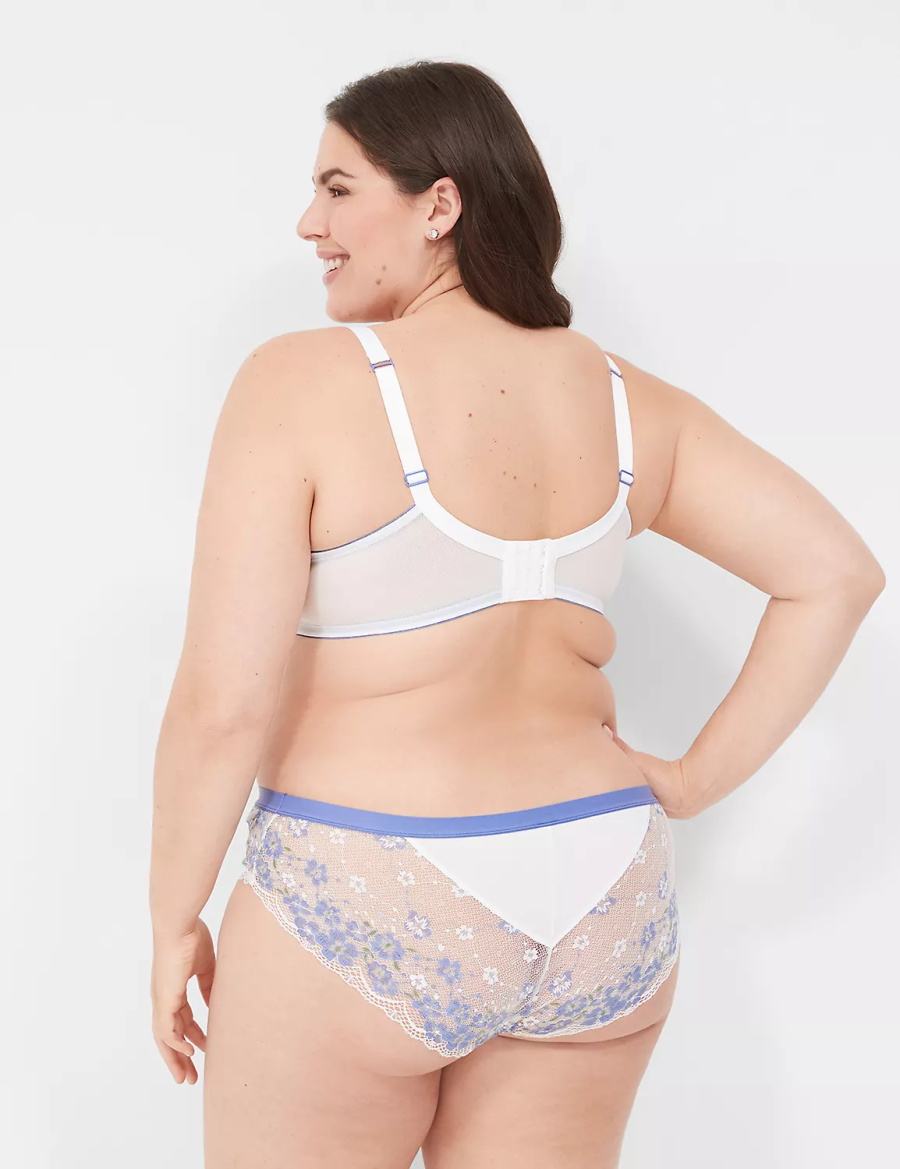 Hipster Panty γυναικεια Lane Bryant Stretch Lace ασπρα | ZUO8526AZ