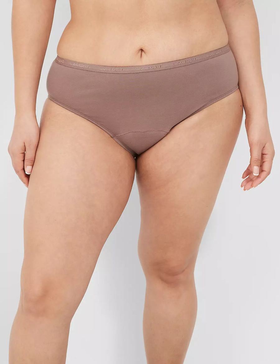 Hipster Panty γυναικεια Lane Bryant Total Confidence βαθυ γκρι καφε | WAF7838WR