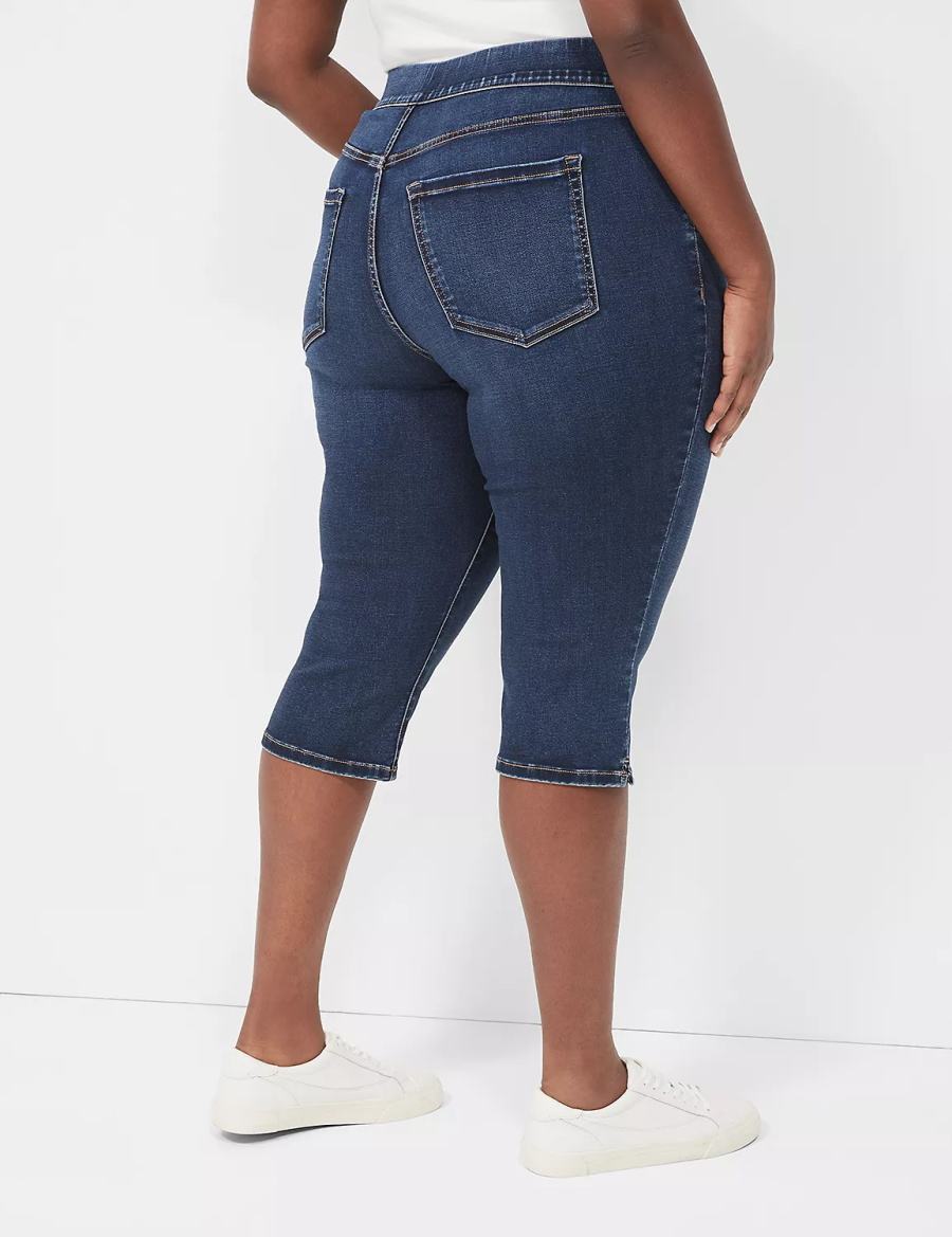 Jeggings γυναικεια Lane Bryant Pull-On Fit High-Rise Pedal μπλε | ZQV4557MF