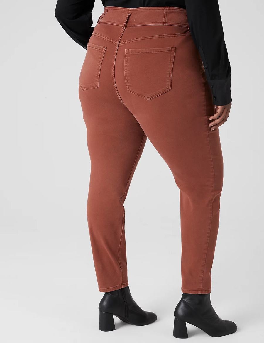 Jeggings γυναικεια Lane Bryant Ultra High-Rise Color Sateen καφε | MPT2861UG