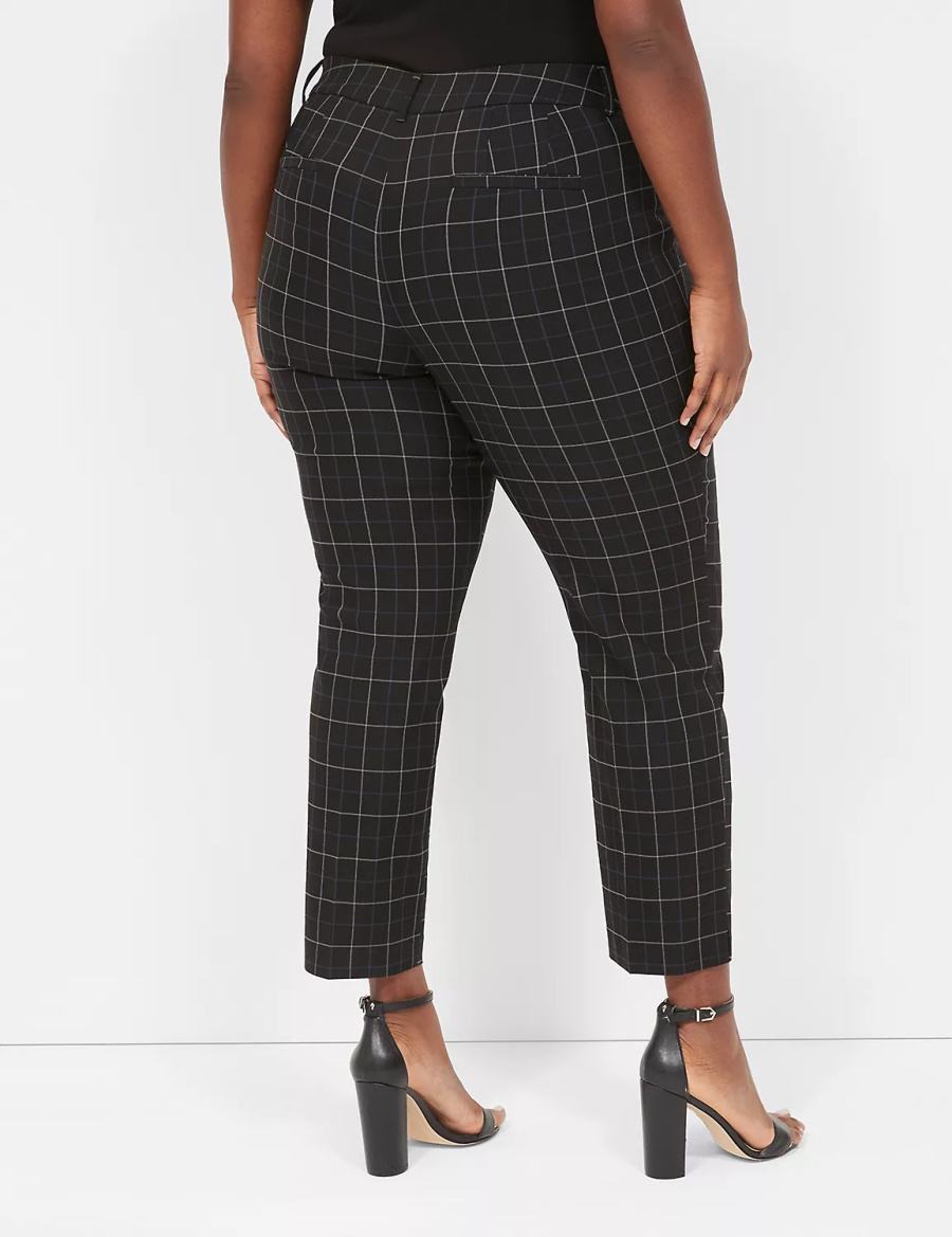 Παντελονι γυναικεια Lane Bryant 4-Season Slim Ankle κρέμα μπλε | ZYG7728GZ