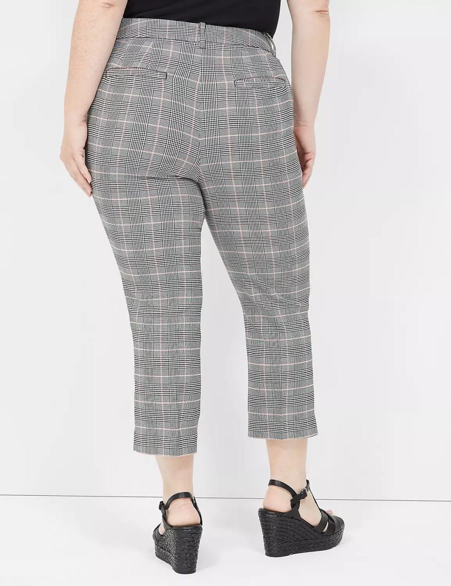 Παντελονι γυναικεια Lane Bryant 4-Season Slim Capri μαυρα | UTB5977LY