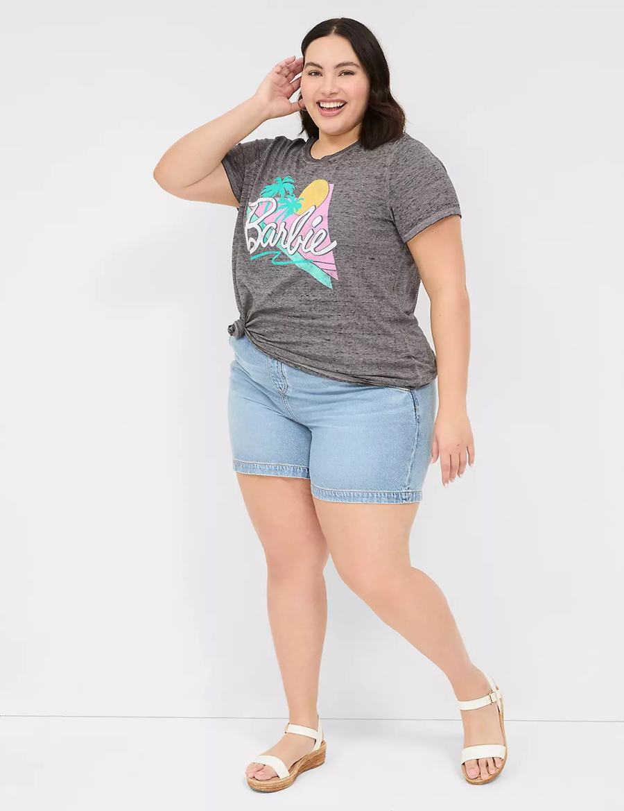 μπλουζακια γυναικεια Lane Bryant Barbie Graphic Tee γκρι | JSB5248QL