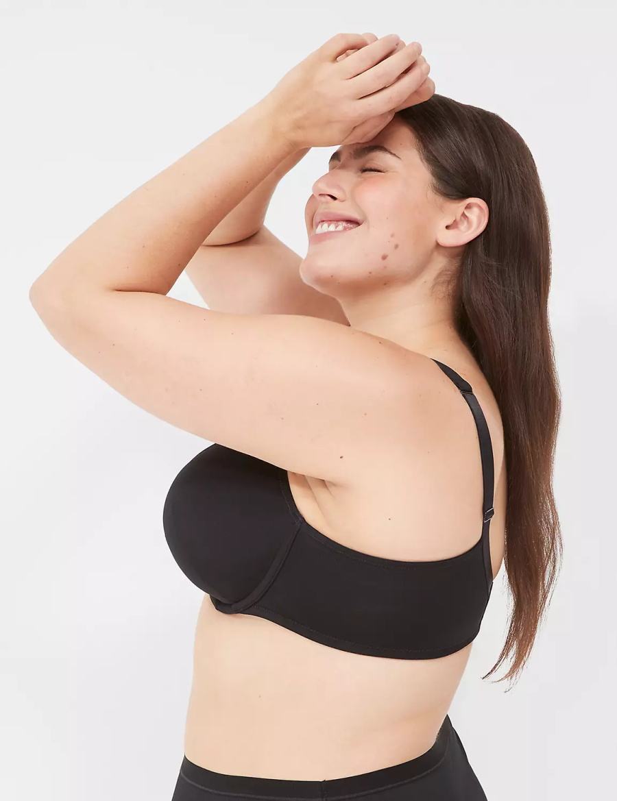 Μπραλέτες γυναικεια Lane Bryant Boost Plunge μαυρα | OAM2450JD