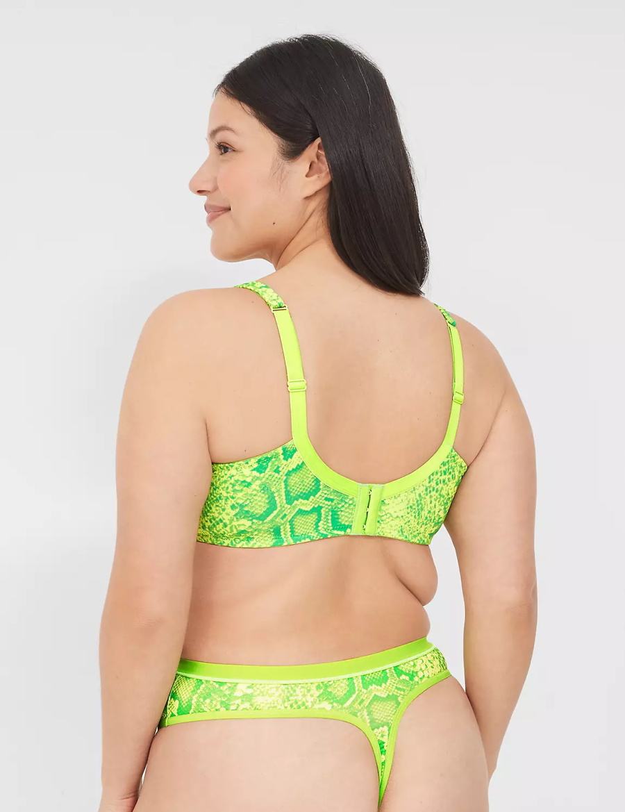 Μπραλέτες γυναικεια Lane Bryant Boost Plunge ανοιχτο πρασινο | TOM7468FC