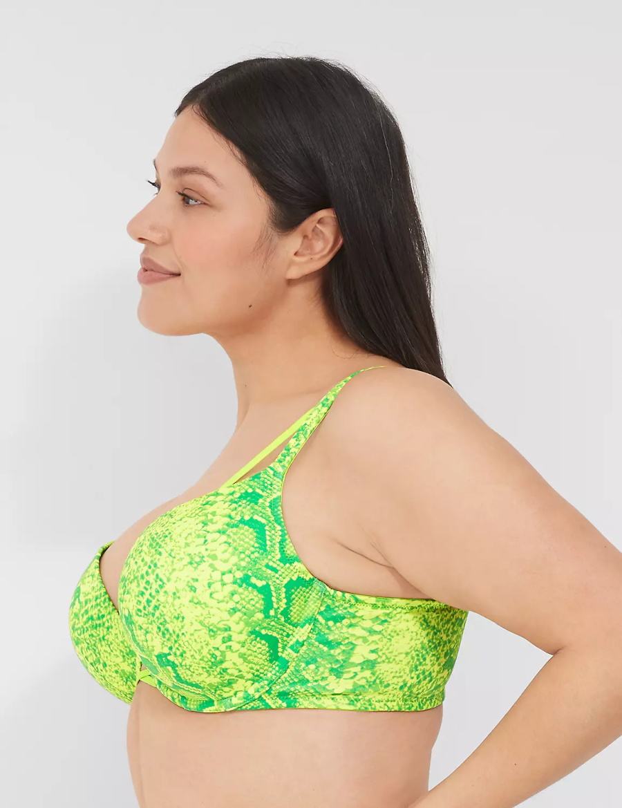 Μπραλέτες γυναικεια Lane Bryant Boost Plunge ανοιχτο πρασινο | TOM7468FC