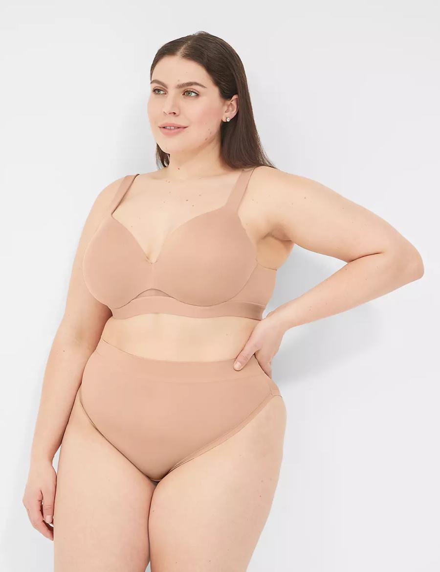 Κιλότα γυναικεια Lane Bryant Comfort Bliss French Cut Μπεζ | XGE8338NL