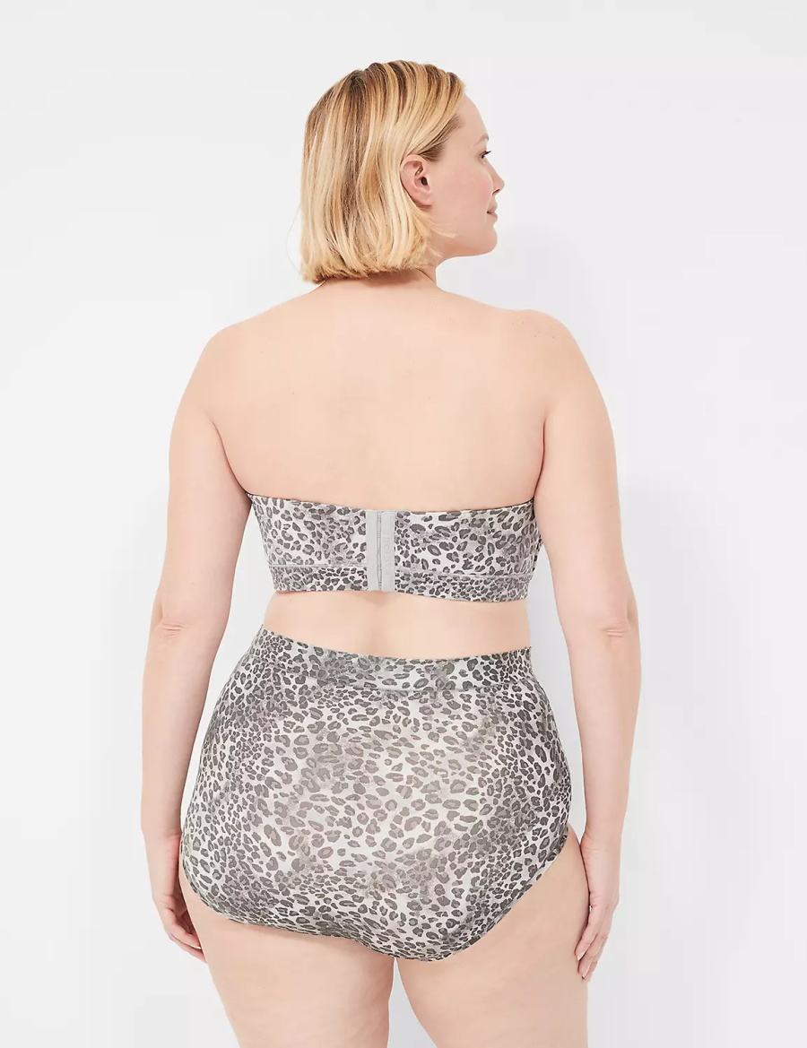 Κιλότα γυναικεια Lane Bryant Comfort Bliss High-Waist καφε μαυρα ασπρα | KIX9315WG